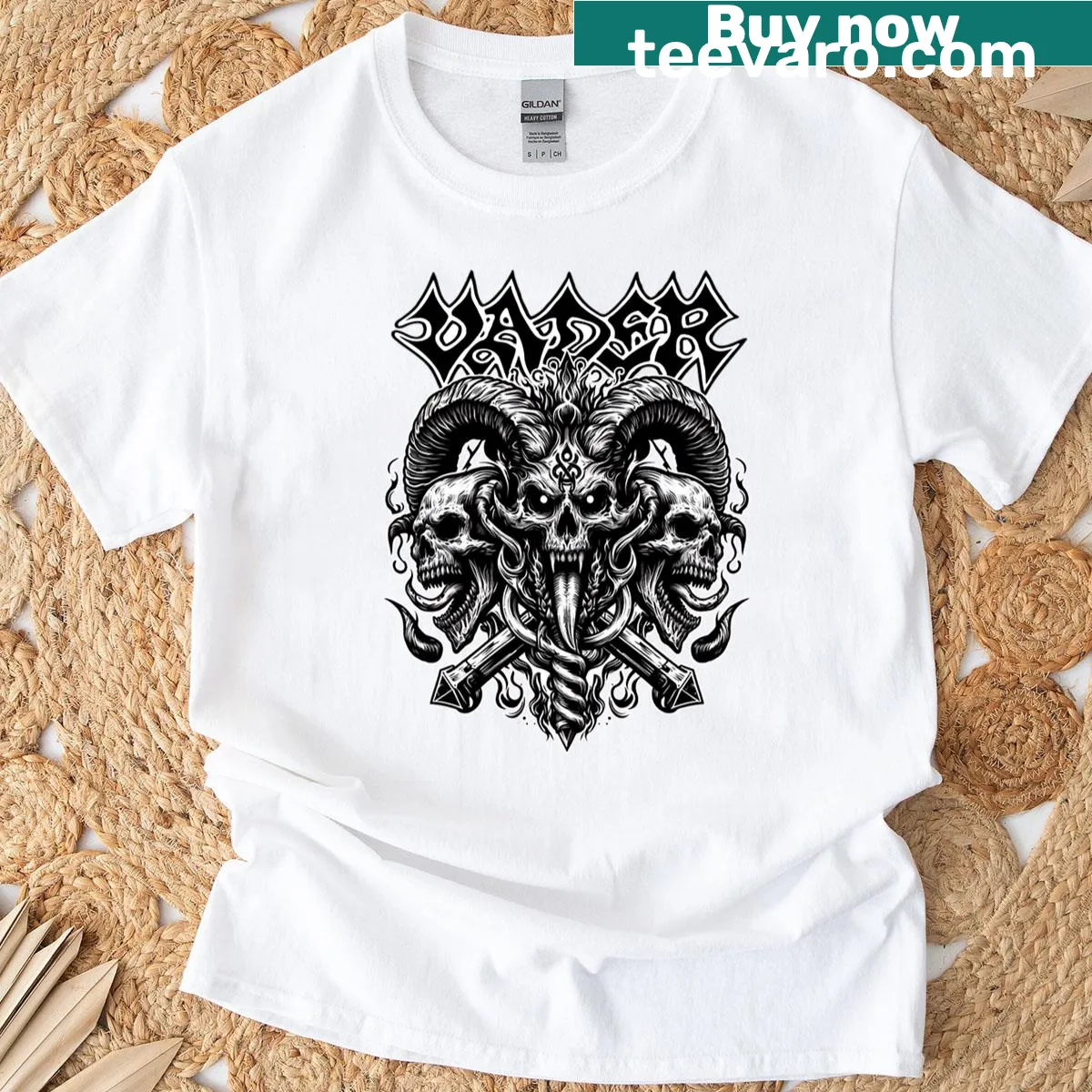 T-shirt featuring haunting illustration 'Triumph Of Death' — on a men's t-shirt