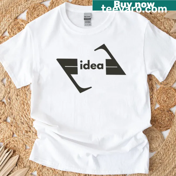 Minimalist typography design on a t-shirt