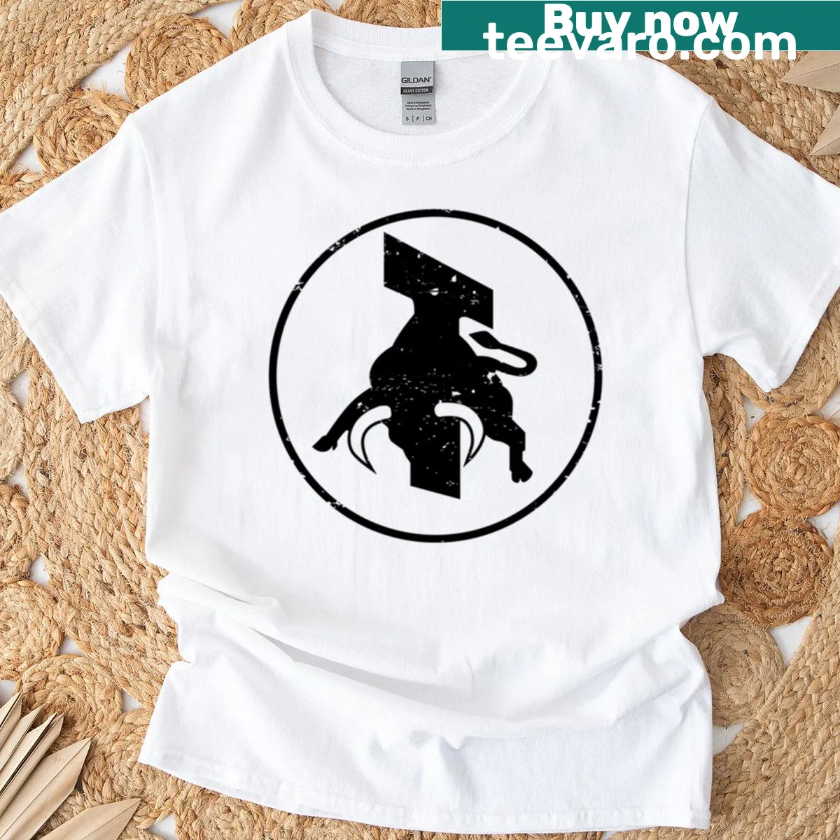 Vintage distressed design of 1967 Los Angeles Toros soccer team — on a men's t-shirt