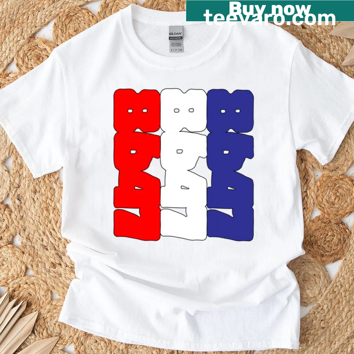 Minimalist T-shirt with sideways typography featuring the number 8647 — on a men's t-shirt