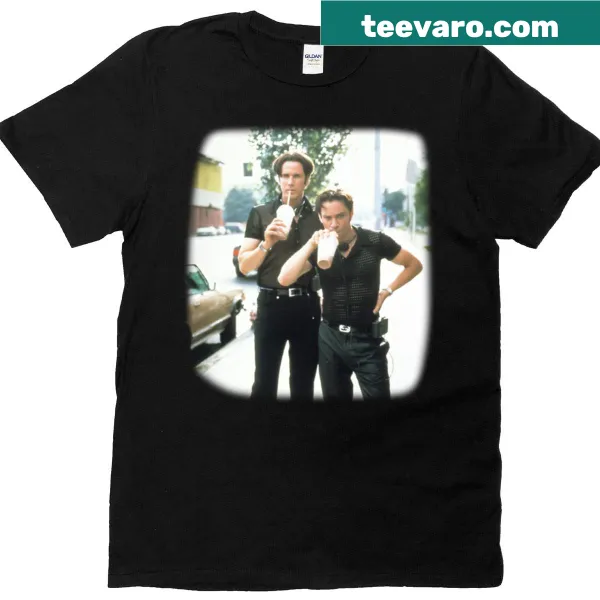 T-shirt featuring a graphic design from 'A Night At The Roxbury'