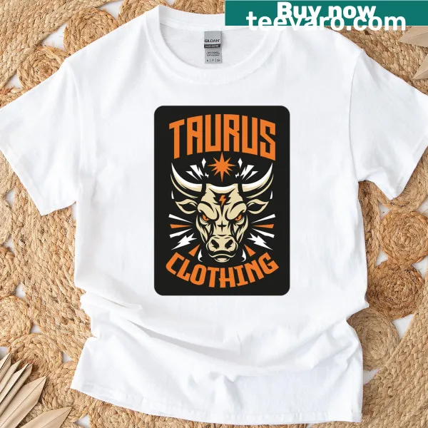 Illustration of an angry bull on a T-shirt.