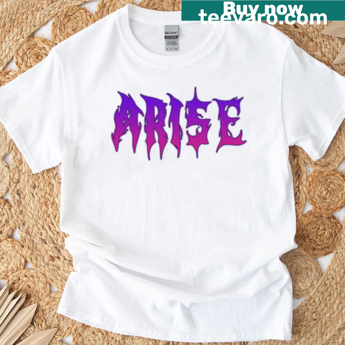 Illustrated Solo Leveling T-shirt featuring an action-ready character — on a men's t-shirt