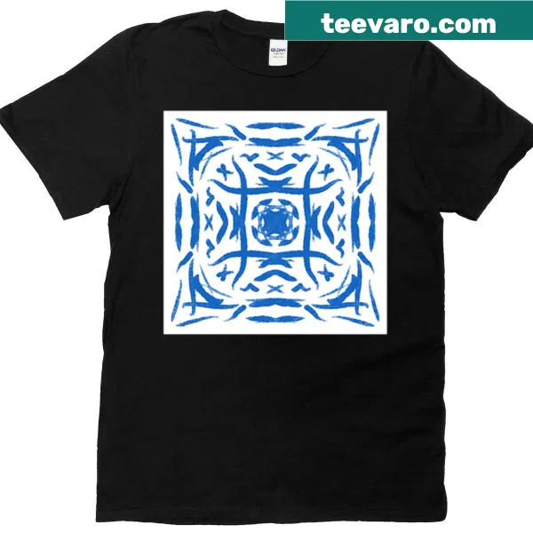T-shirt featuring Azulejos-inspired geometric designs