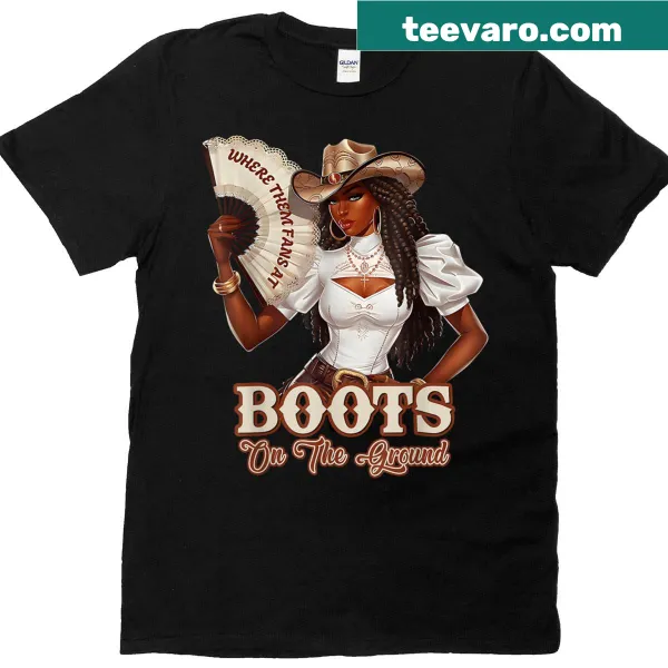 Cowgirl-themed Juneteenth t-shirt with playful graphics