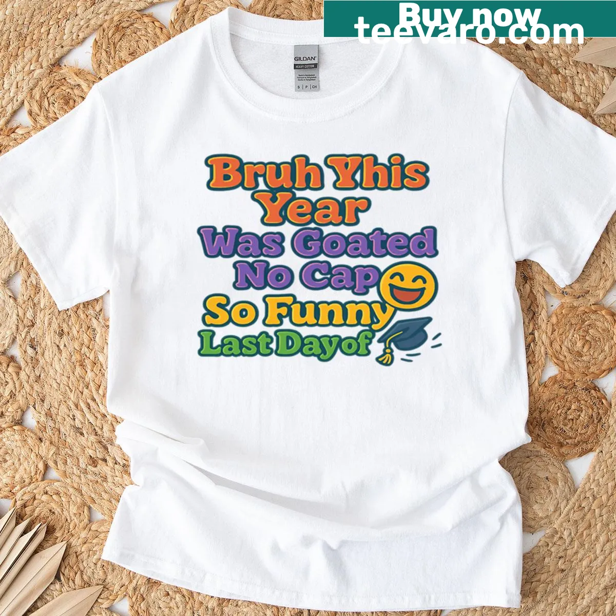Funny T-shirt featuring trending school sayings for youth — on a men's t-shirt