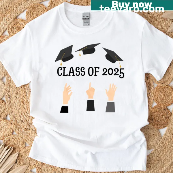 Oversized T-shirt celebrating the end of classes with fun text