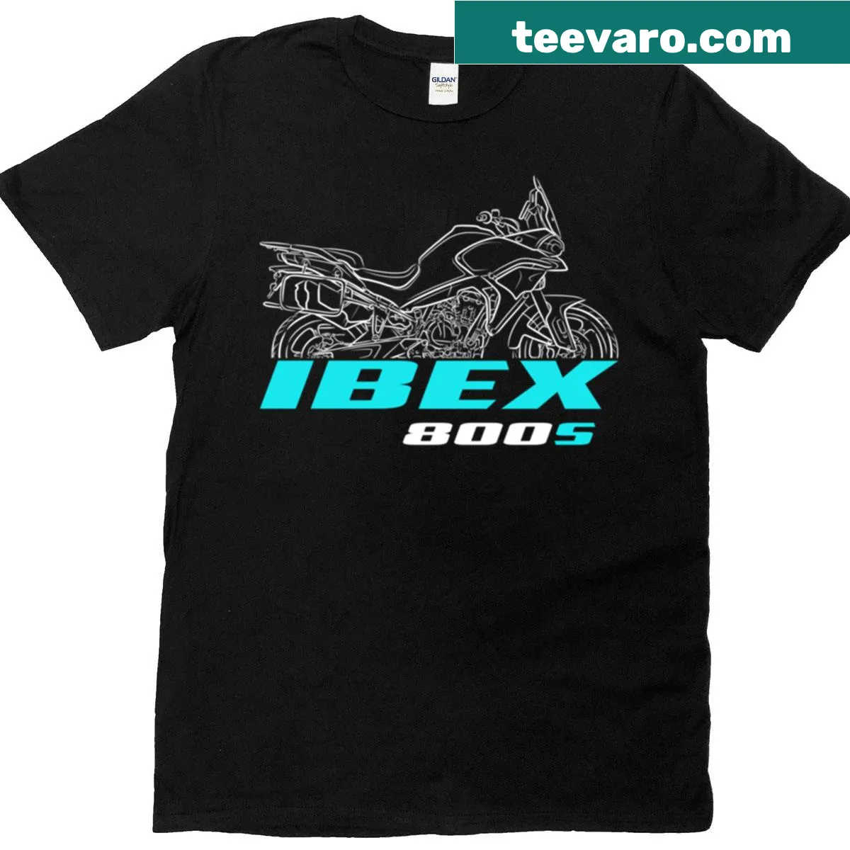 Cfmoto Ibex 800 S motorcycle graphic t-shirt for bikers. — on a men's t-shirt