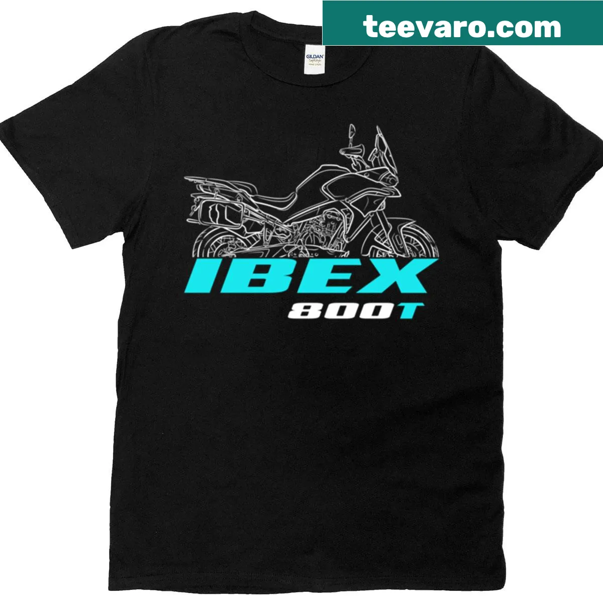 Cfmoto Ibex 800 T T-shirt with bold logo design — on a men's t-shirt
