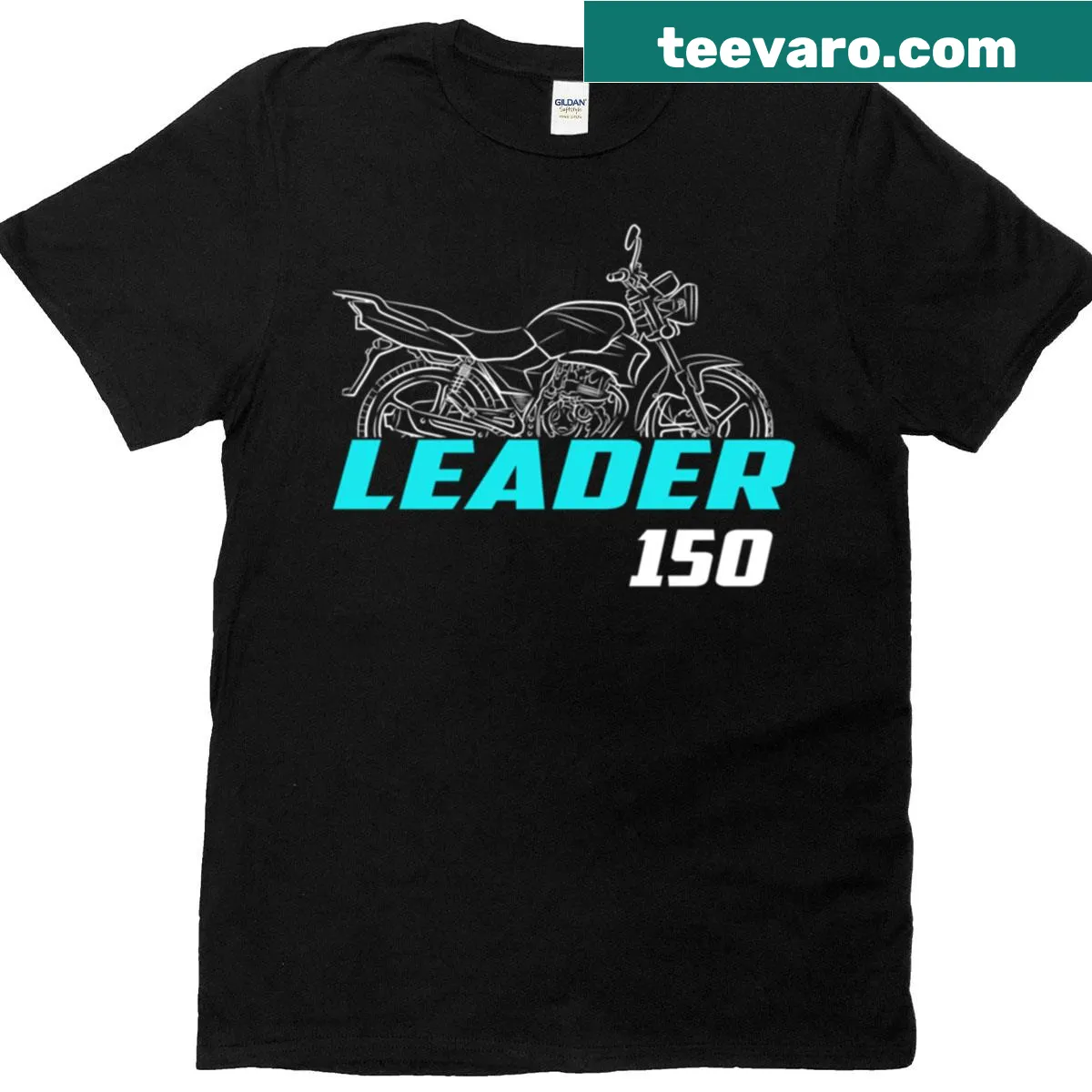 Cfmoto Leader 150 T-shirt with bold logo graphic — on a men's t-shirt