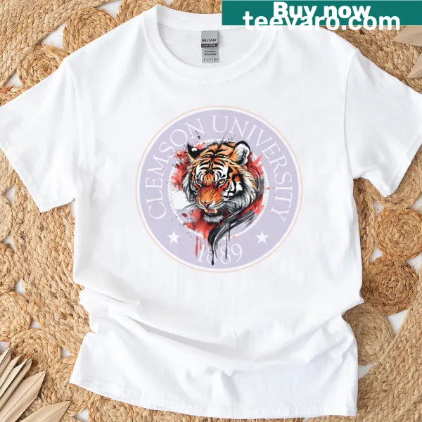 Clemson University oversized t-shirt with bold logo design