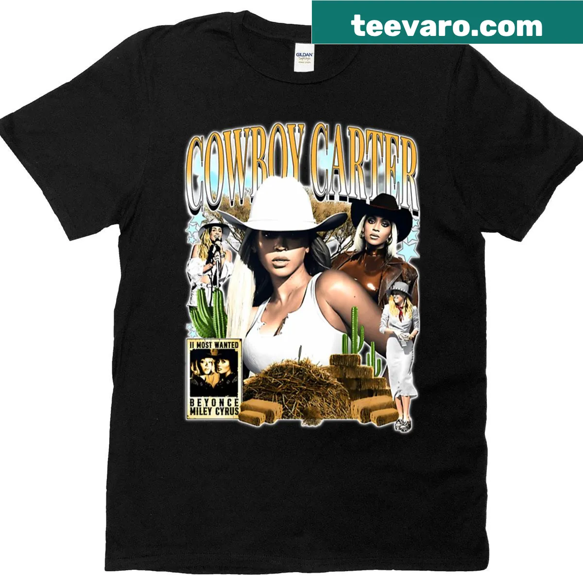Playful T-shirt featuring Cowboy and pop culture tribute — on a men's t-shirt
