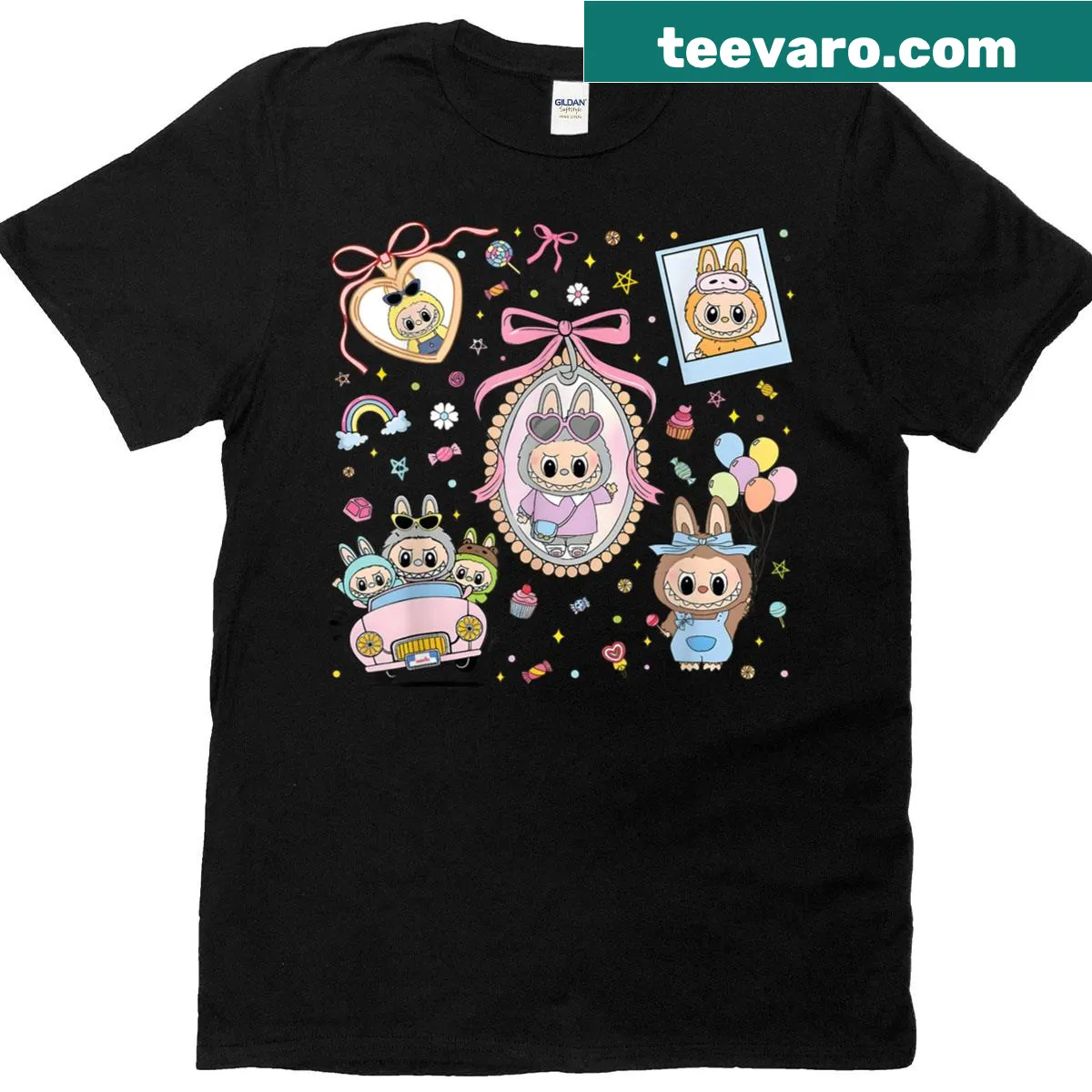 T-shirt featuring 'Labubu The Monsters' design, loved by Labubu fans. — on a men's t-shirt