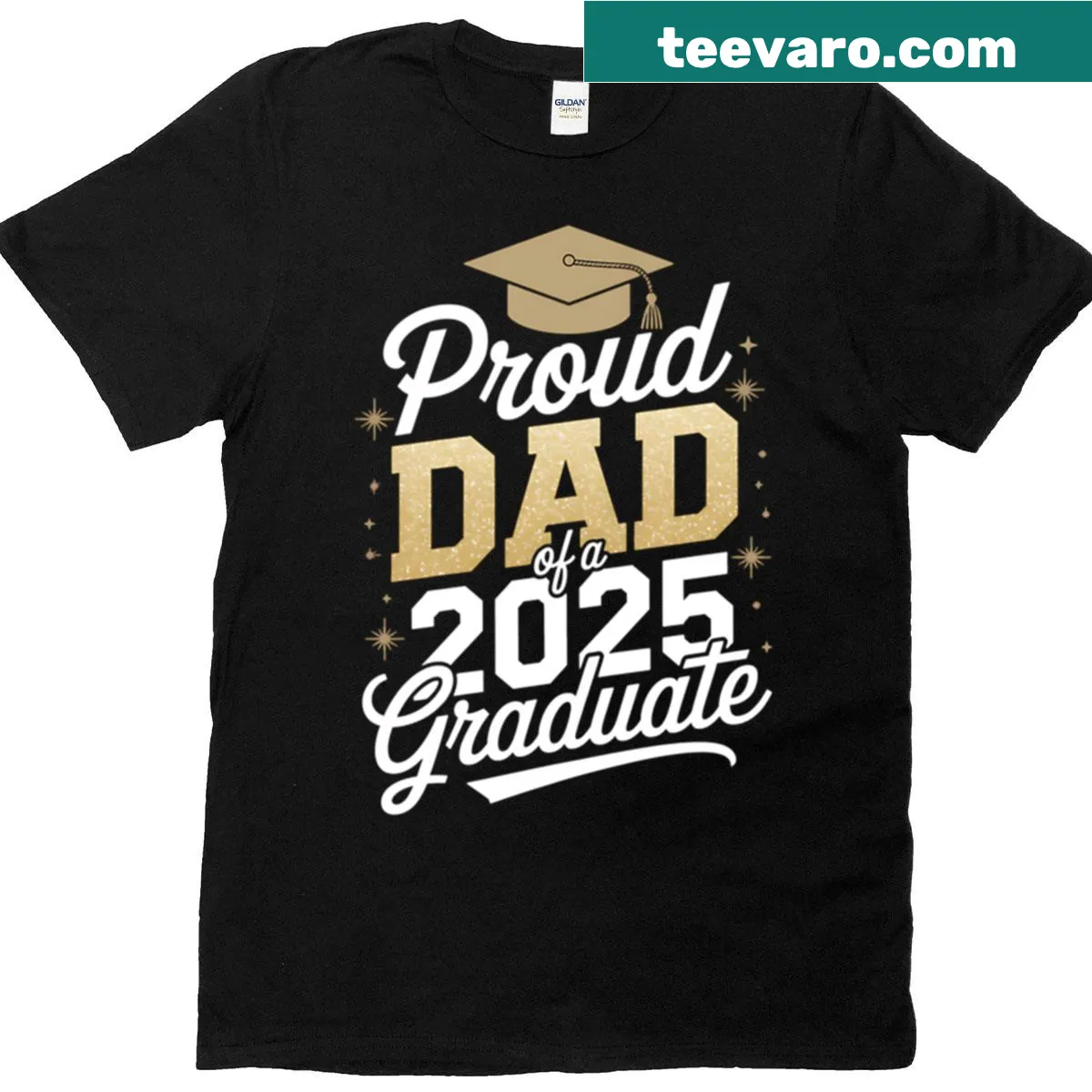 Proud Dad of a Class of 2025 Graduate T-shirt for fathers — on a men's t-shirt
