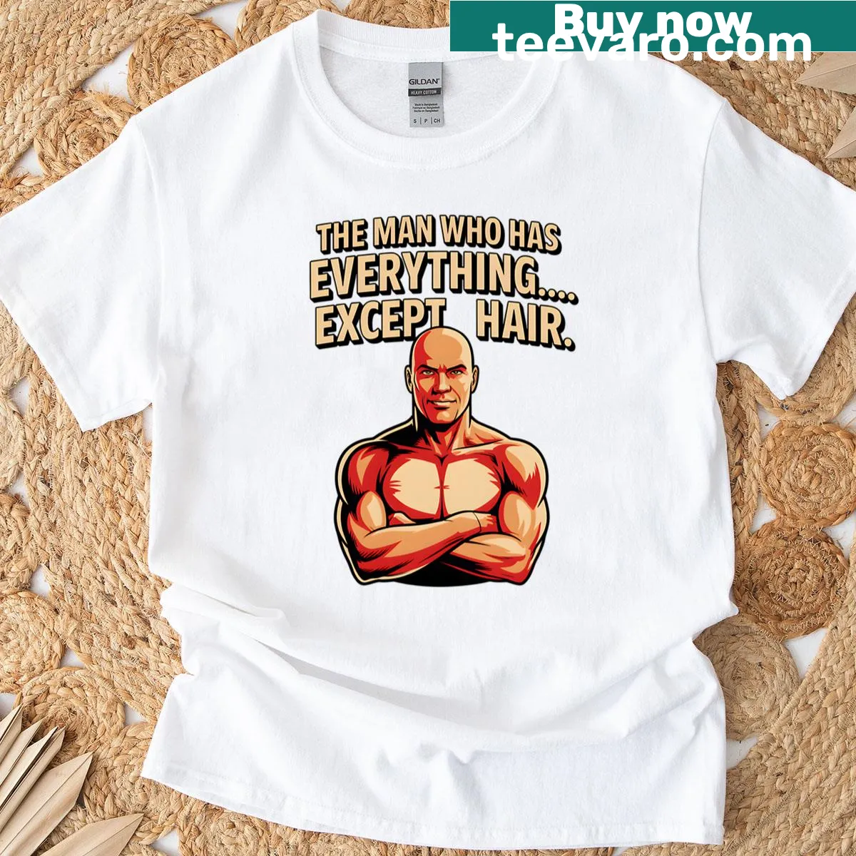 Funny dad t-shirt with humorous slogan — on a men's t-shirt