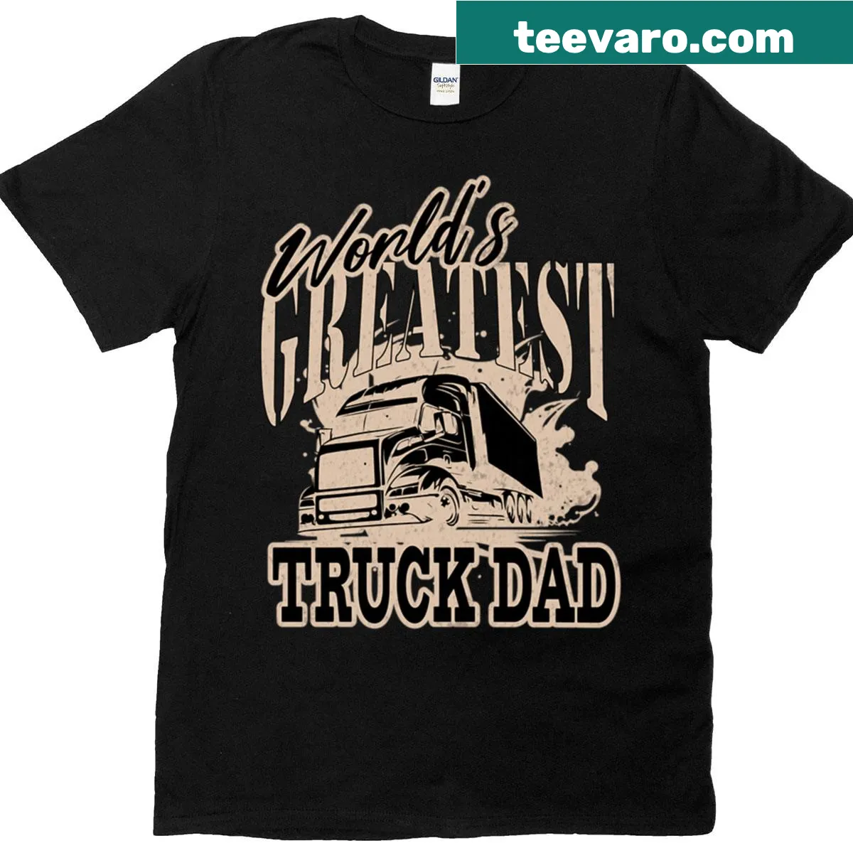 Proud Dad Truck Driver T-shirt for fathers — on a men's t-shirt