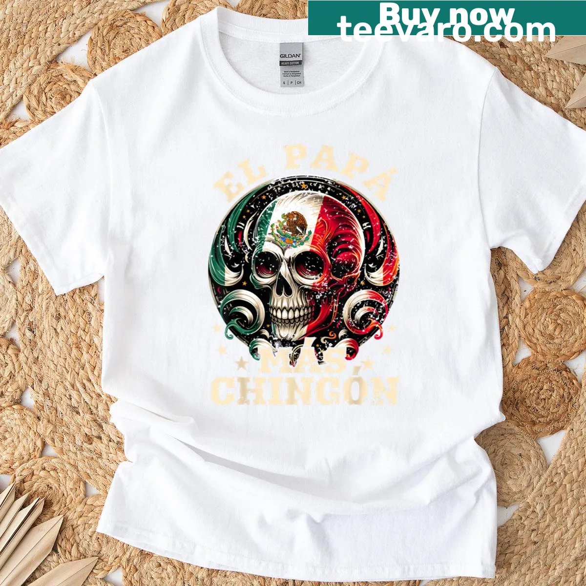 Funny Spanish text design for dads on a T-shirt — on a men's t-shirt