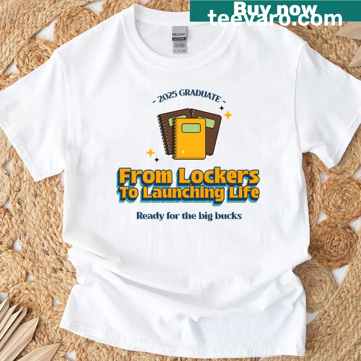Inspirational graduate t-shirt about life's journey — on a men's t-shirt