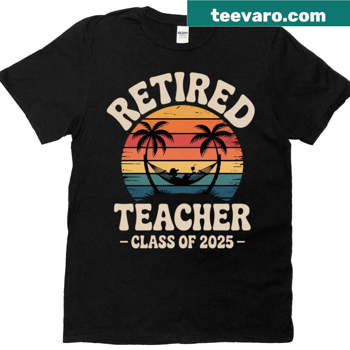 Humorous retirement saying T-shirt for teachers with class of 2025. — on a men's t-shirt
