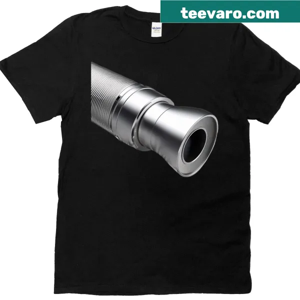 T-shirt with geometric microscope print in fine detail