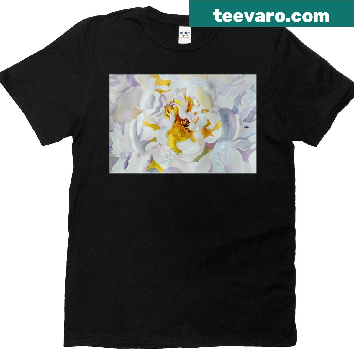 Inspirational t-shirt with 'Grace In Bloom' text — on a men's t-shirt