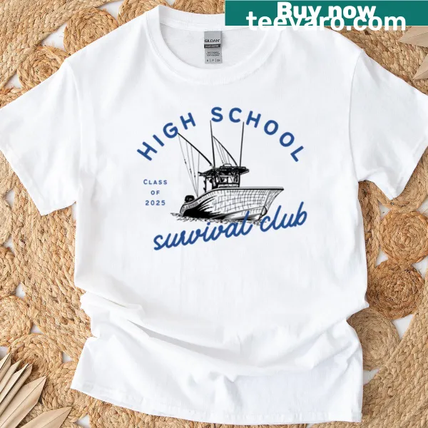 Boat graphic on Graduation 2025 t-shirt
