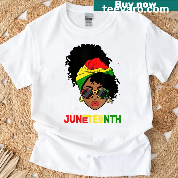 T-shirt with 'Remembering My Ancestors' text for Juneteenth