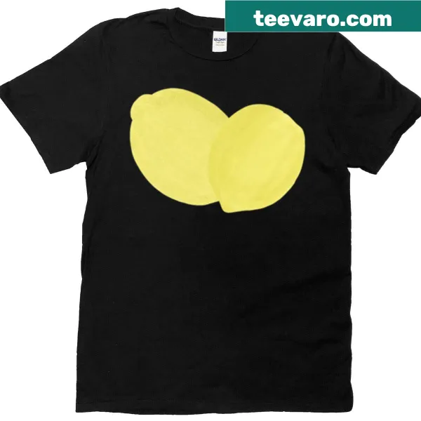 Playful lemon illustration t-shirt with a whimsical design