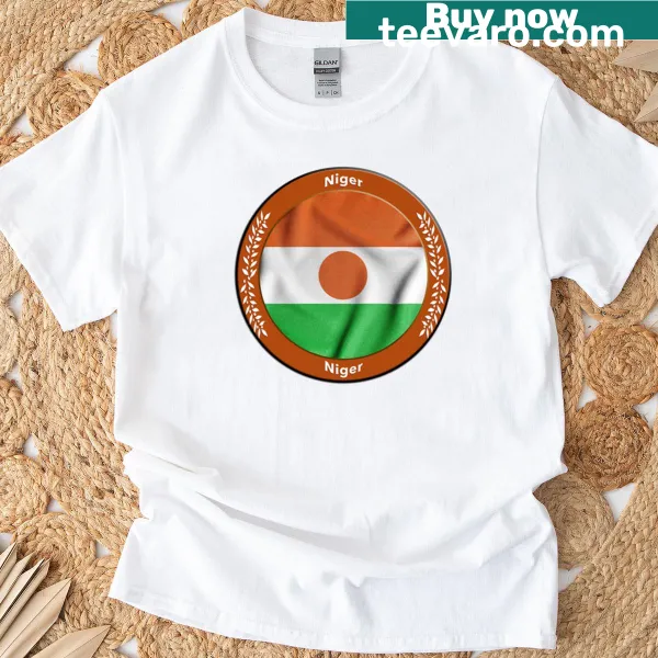 Boxy t-shirt with bold typography representing Niger