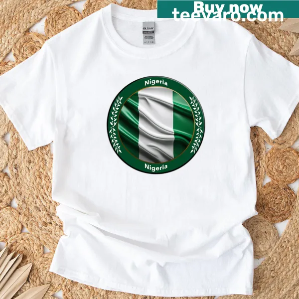 Oversized t-shirt featuring bold typography representing Nigeria