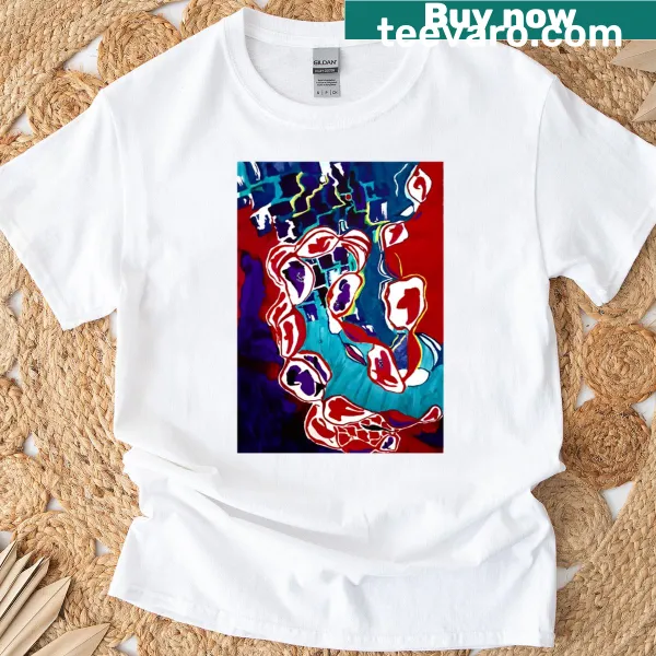 Abstract city-themed T-shirt with minimalist design