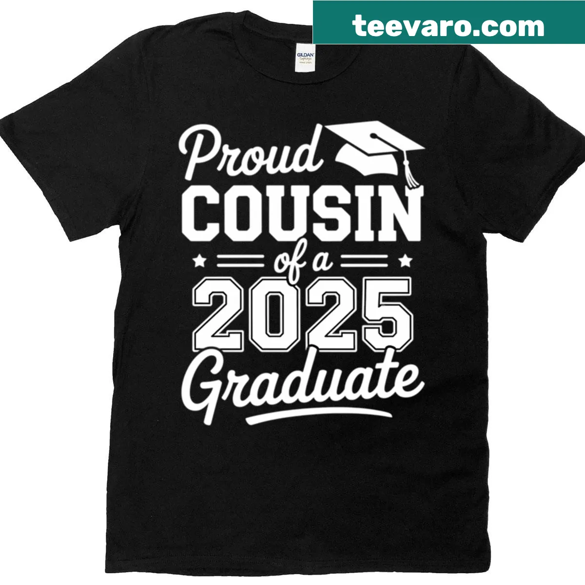 T-shirt for proud cousins celebrating the class of 2025 graduates — on a men's t-shirt