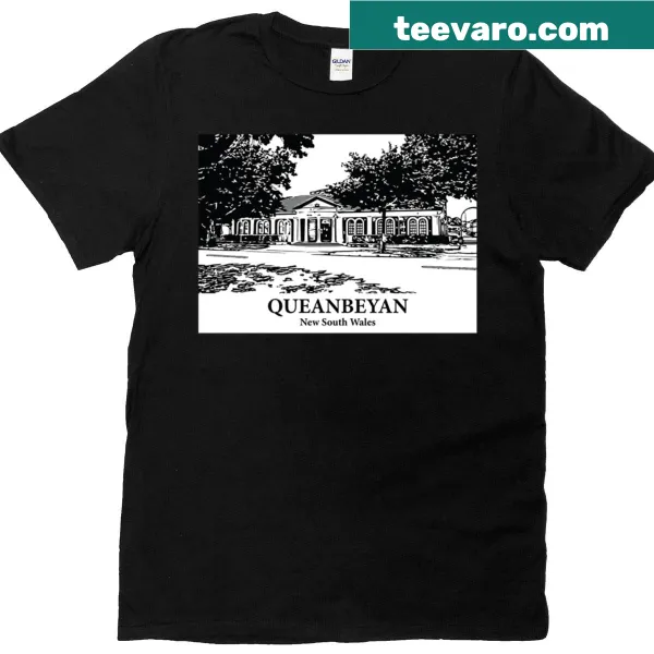 Queanbeyan New South Wales T-shirt with typographic design
