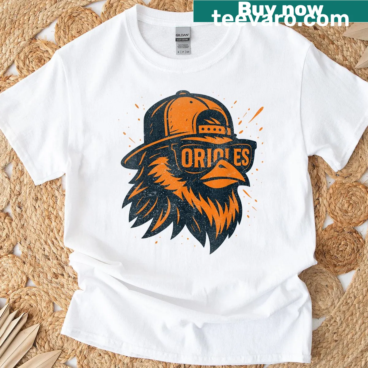 Retro T-shirt featuring customizable last name design — on a men's t-shirt