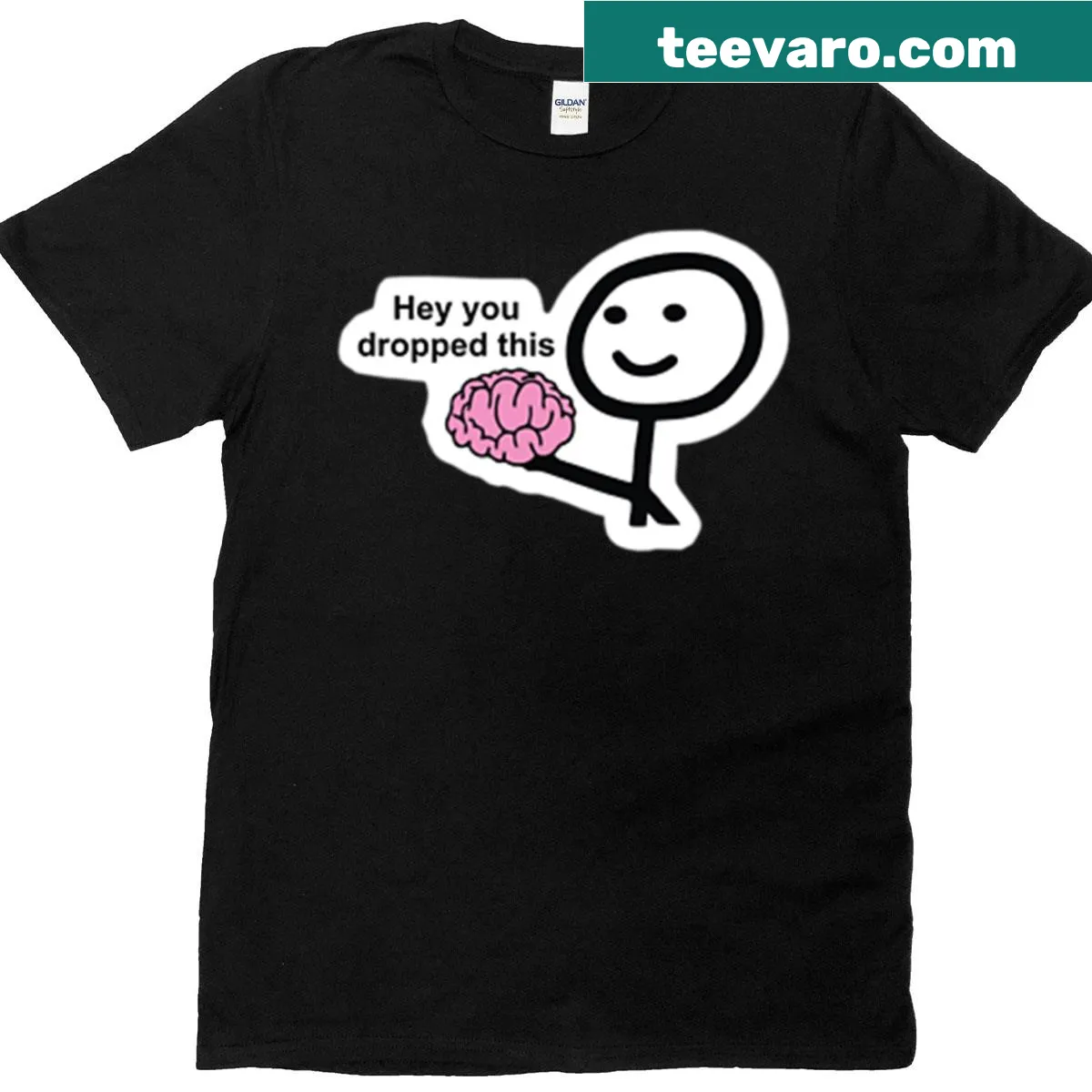 Playful T-shirt featuring sticker art design — on a men's t-shirt