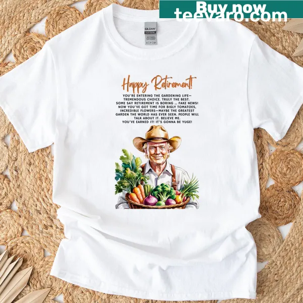 Cheerful retirement-themed T-shirt for dads