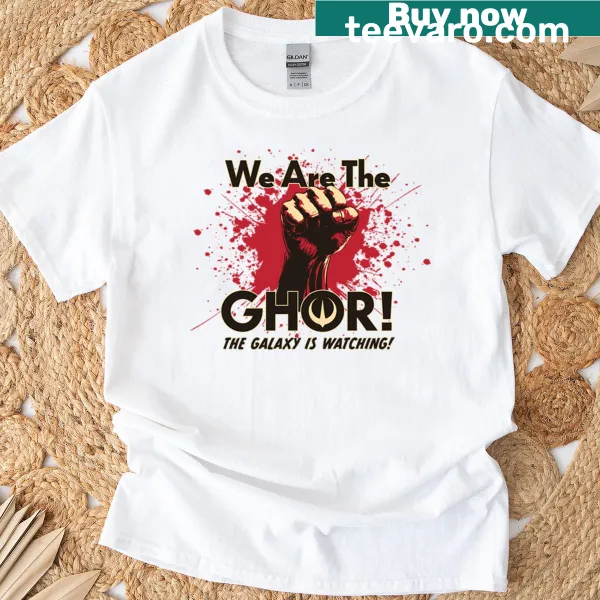 Casual T-shirt with the phrase 'We Are The Ghor' for humor and playful connection