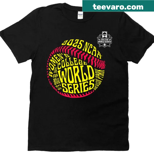 Women's College World Series 2025 NCAA t-shirt with bold laces design