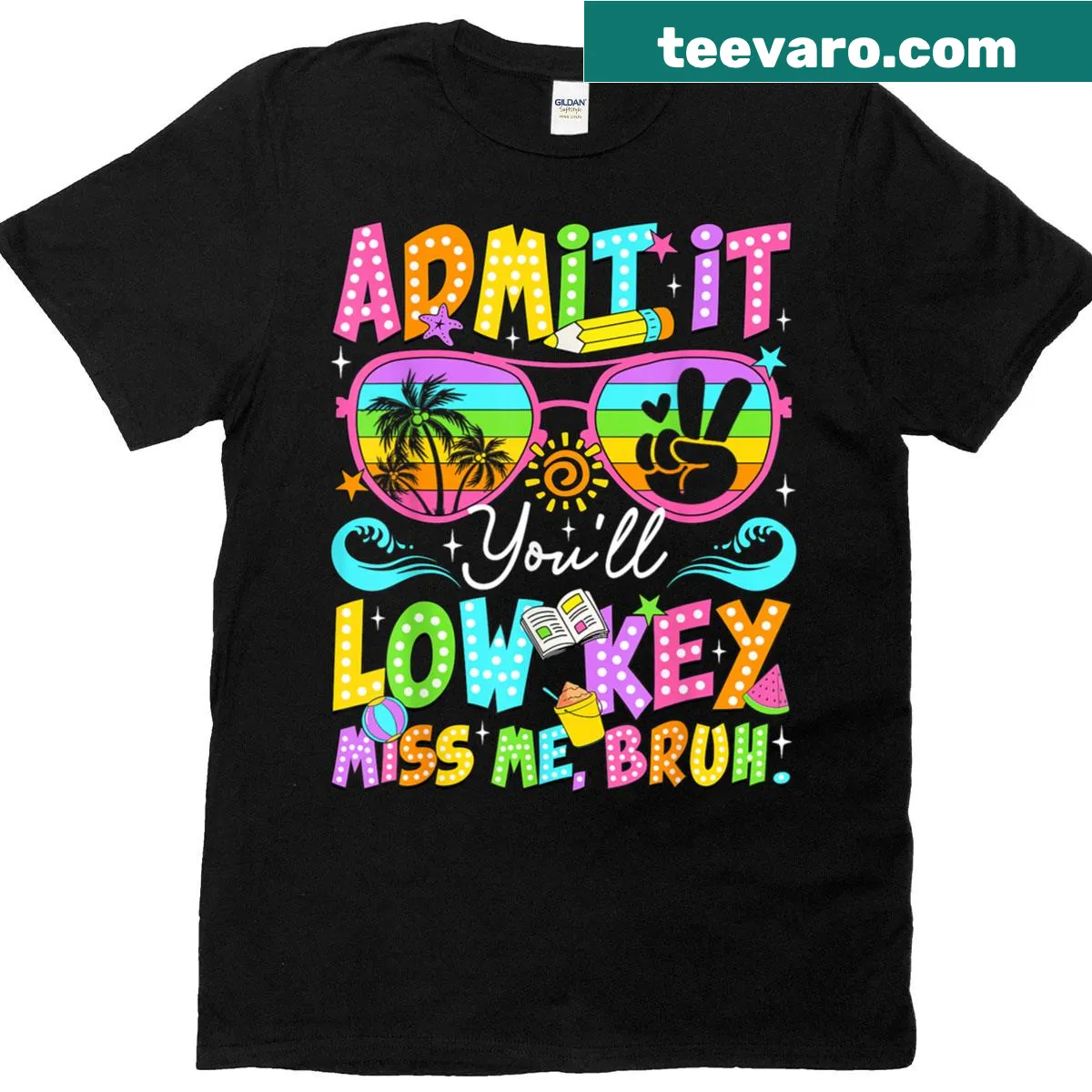 Funny teacher t-shirt with humorous saying about missing students — on a men's t-shirt