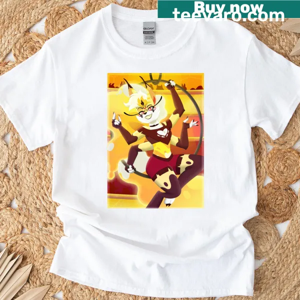 Fiery Beelzebub t-shirt with intense fantasy illustration