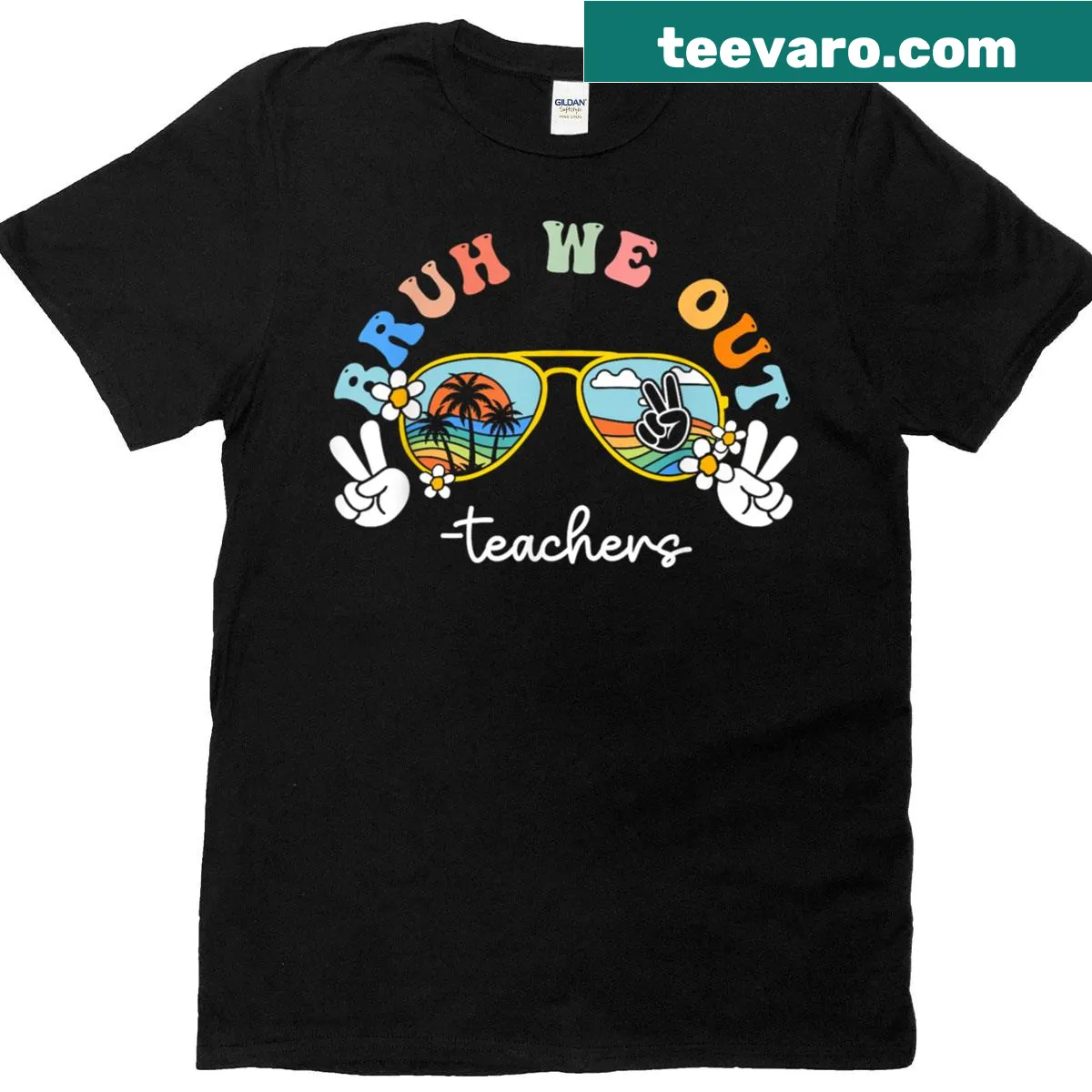Funny last day of school t-shirt with humorous text — on a men's t-shirt