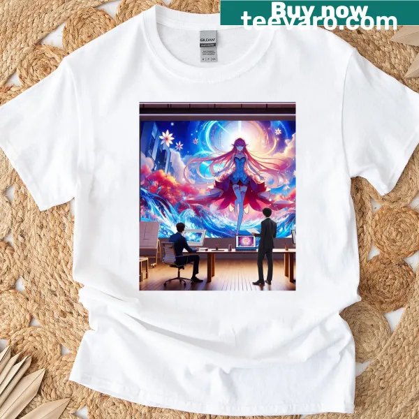 Celestial-themed T-shirt with a visionary cosmic design