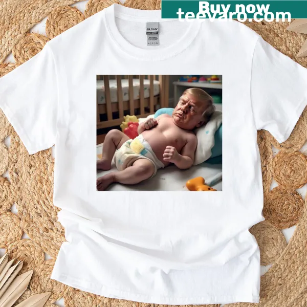 Political humor t-shirt with the phrase 'Cry Baby Trump'
