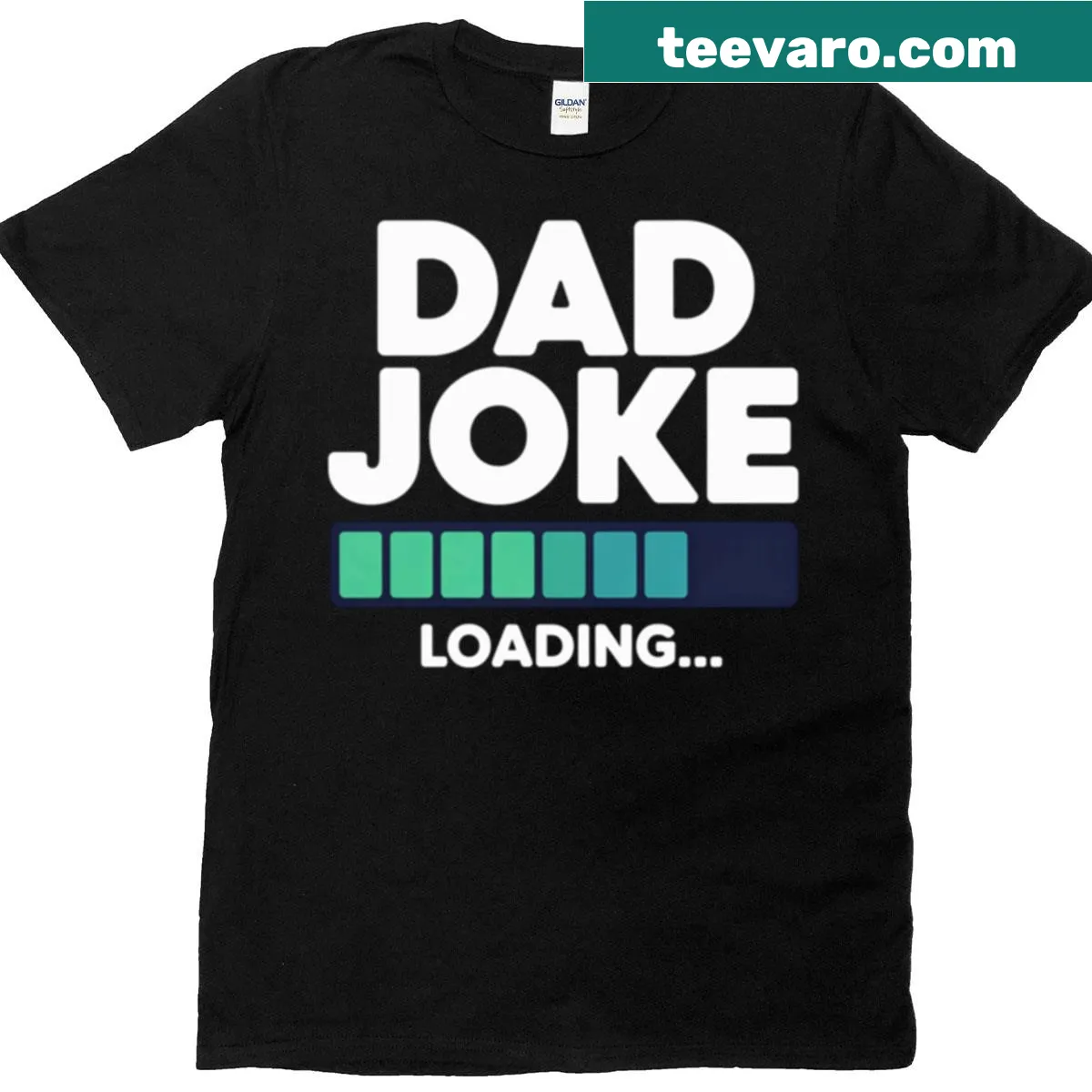 Funny Dad Joke Loading T-shirt with playful graphic — on a men's t-shirt