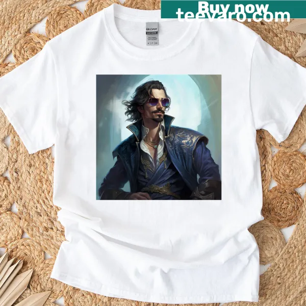 Text design reading 'Dashing Rogue' in bold letters on a T-shirt