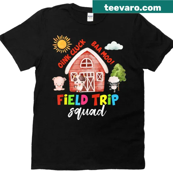 Farm Field Trip Squad t-shirt for teachers and students