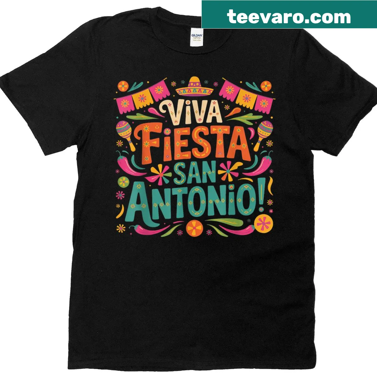 Cinco De Mayo graphic t-shirt for women — on a men's t-shirt