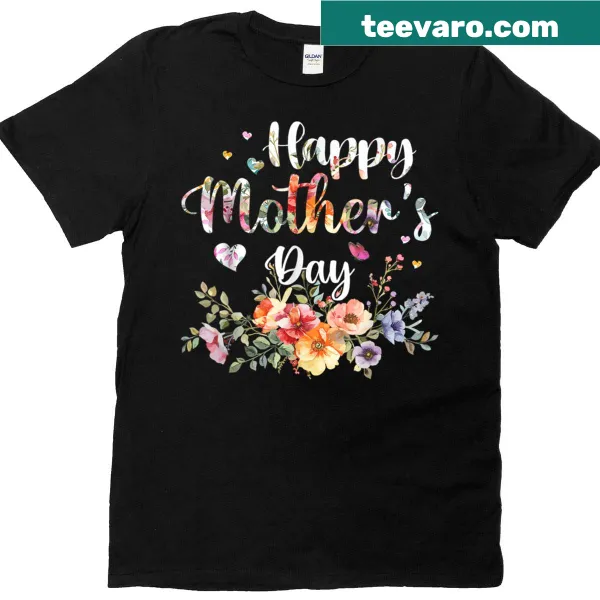 Cute floral Mother's Day T-shirt for women, moms, and grandmas