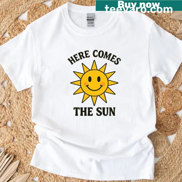 Nature-themed t-shirt with a sunny design