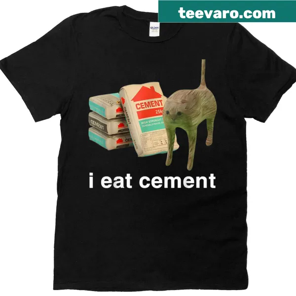 Funny cat meme t-shirt with quirky phrase